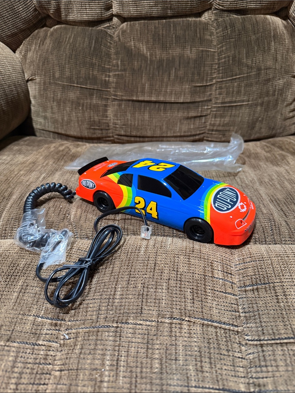 Jeff Gordon Rainbow Race Car Phone - Blue & Red